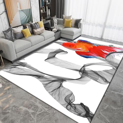 DJHWWD Alfombra Casa Lavables en Lavadora, Sin Pelo Blanco Moderno para Habitacion Niña,Niña Habitacion,Habitación Juvenil170x240CM