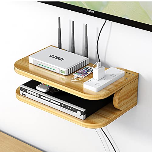 Étagère flottante sans perforation pour décodeur et console - 2