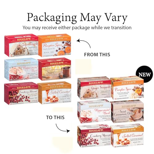 image for Bigelow Tea Seasonal Tea 6 Flavor Variety Pack, Mixed Caffeinated and 