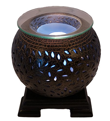 Coo Candles Electric Candle Wax Melt Warmer or Oil Burner Lamp Combo - Jasmine (Brown) - Thumbnail 5