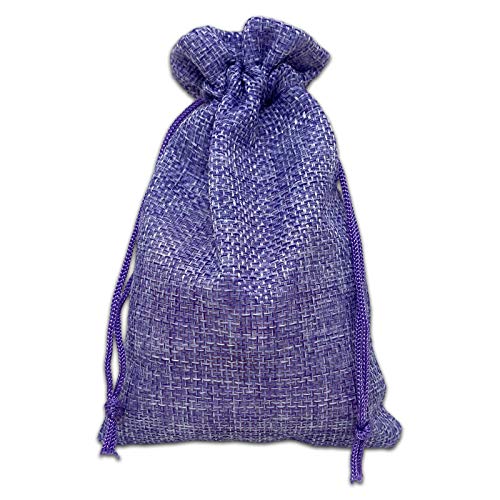 48 pc Natural Jute Burlap Fabric Gift Bags w. Drawstrings by TheDisplayGuys
