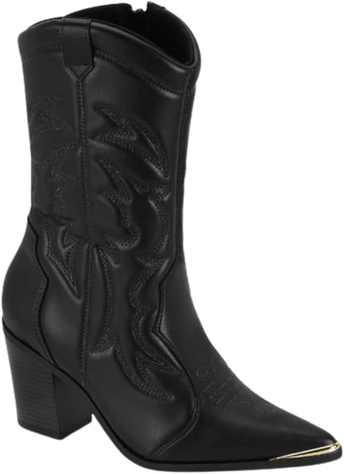 Bota Feminina Vizzano Country Texana Salto Grosso Confortável