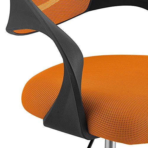 Image of Modway Thrive Drafting Chair - Tall Office Chair for Adjustable Standing Desks in Orange