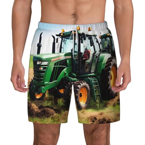 Short de bain homme respirant contre les irritations motif tracteur
