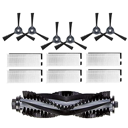 NC Yooria 6 Spazzole Laterali, 1 Spazzola Principale Rotolamento, 6 Filtri HEPA Per Hosome V701S Accessori Robot Aspirapolvere Kit