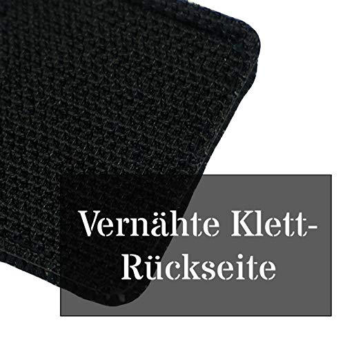 Café Viereck ® Hundehalsband Hundegeschirr Patch für Hunde mit Klett - 11 x 3 cm (Therapiehund)