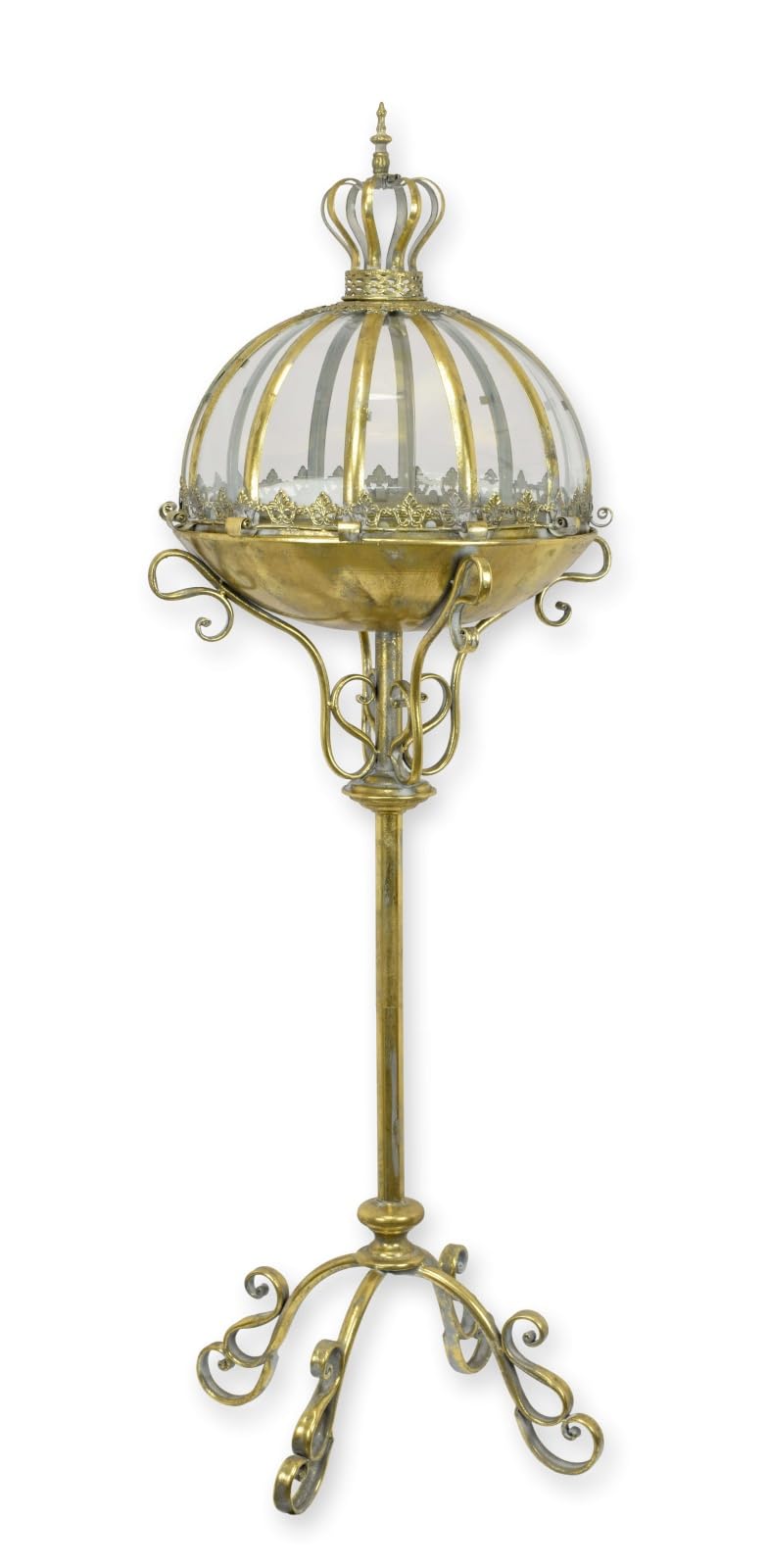 aubaho Lantern Metal Stand Replica Retro Design Decoration