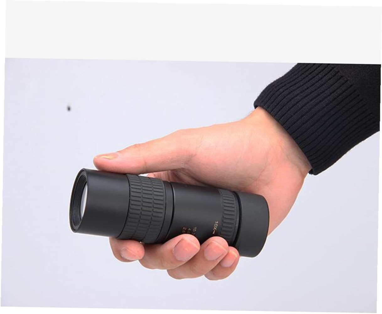 LABRIMP 10-30x30 Zoom Monocular Telescope for Cell Phone Photography, Portable Pocket Optical for Outdoor Travel, and Camping (no Tripod, Black)