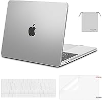 Vista 35 de MOSISO - Funda rígida de plástico con protector para teclado y pantalla, bolsa para MacBook Pro de 13 pulgadas M2 2025/2024/2023/2022-2016, A2338