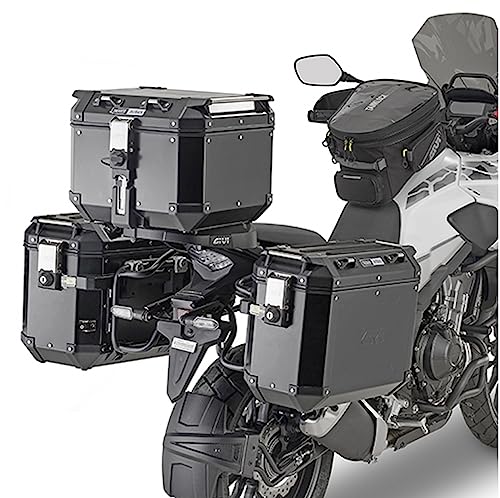 Supports laterales Givi PLO1171CAM et support arriere pour Honda CB 500 X 2019-2022 Mototopgun