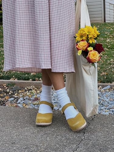 Image of Sandgrens Handmade Swedish Wood Clogs for Women, High Heel Sandal | Victoria