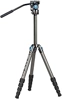 Vista 11 de SIRUI ST-124 Trípode de fibra de carbono con columna central triangular, impermeable, trípode de viaje para cámaras, 4 secciones, 62.2 pulgadas