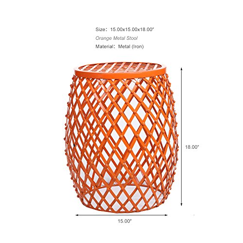 Joveco Side End Coffee Table Indoor Round Nightstands (Orange) #TOP2