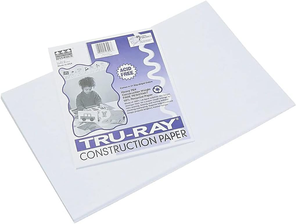Tru-ray Construction Paper PACON CORPORATION TRU RAY 12 X 18 BLUE 50 SHT  (Set Of 6 12 X 18 Construction Paper Tru Ray 12 X 18 White 50 Sht