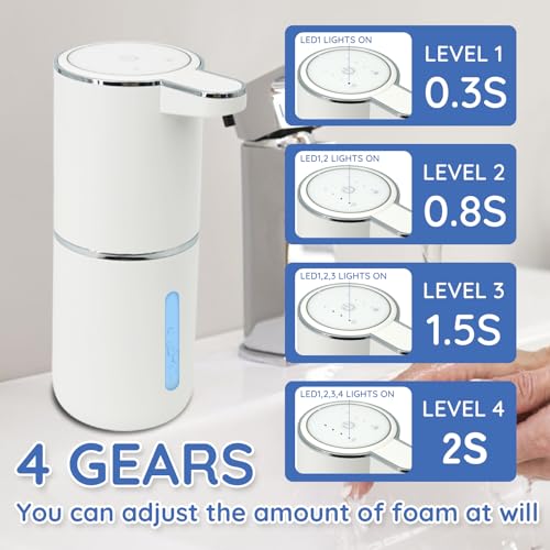 Distributeur de savon en mousse blanc automatique de 400ml