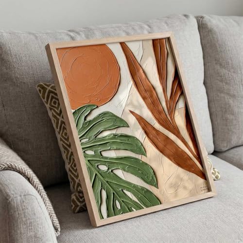 Image of kotart Aesthetic Botanical Art Home Decoration Painting | Boho Paintings With Frame For Living Room Bed Room Hotel Wall Decor Digital Reprint (13x17 inch)