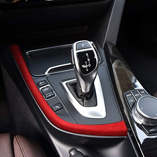 Toworldit Alcantara + ABS Gear Box Panel Trim Cover Compatible with BMW F31 F30 F36 F32 F34 3GT 3 4 Series 2013-2019 (Red) Toworldit Alcantara + ABS Gear Box Panel Trim Cover Compatible with BMW F31 F30 F36 F32 F34 3GT 3 4 Series 2013-2019 (Red)