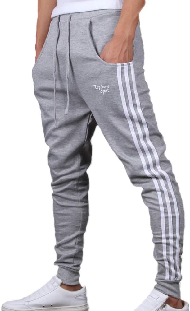 Amazon | Rexcy 3ライン ジャージ スリム スウェットパンツ