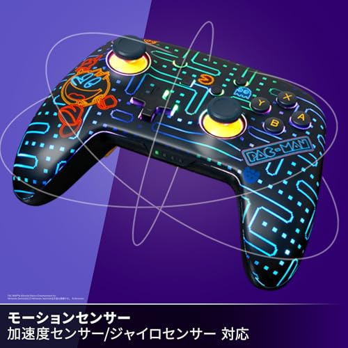undefined 【任天堂公式ライセンス商品】PowerA パワーエー ルメクトラ・エンハンスド・ワイヤレスコントローラー for Nintendo Switch- パックマン ネオン アーケード NSGP0458JP-01 の商品画像 5