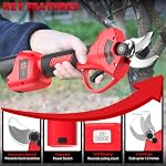 Pruning Shears Max 30mm Cutting Diameter Fit for Milwaukee 12V Battery Packs with LCD Display SK-7 Blade for Garden Tree Pruning(Battery not Included)