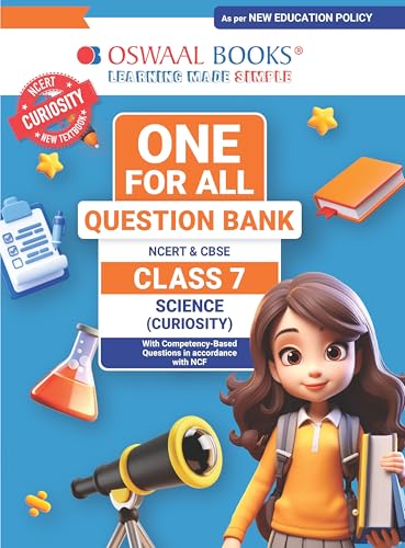 Image of Oswaal CBSE Class-7 One for All Science (Curiosity) For 2026-27 Exam | As Per NCERT & CBSE Syllabus | Chapter-Wise Question Bank, Revision Notes, Theory, Diagrams & Competency Based Questions