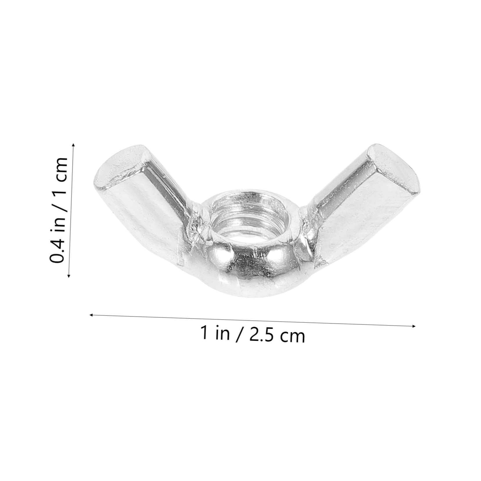 CIYODO 50pcs Hand-tightened Butterfly Nuts Carbon Steel Construction Easy to Use and Reliable