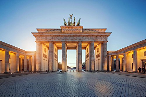Brandenburg Gate At Sunset Berlin Germany Photo Photograph Cool Wall Decor Art Print Poster 36X24 #TOP8