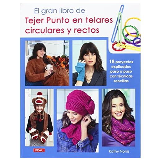 El Gran Libro De Tejer Punto En Telares Circulares Y Rectos: 18 proyectos explicados paso a paso con sencillas técnicas