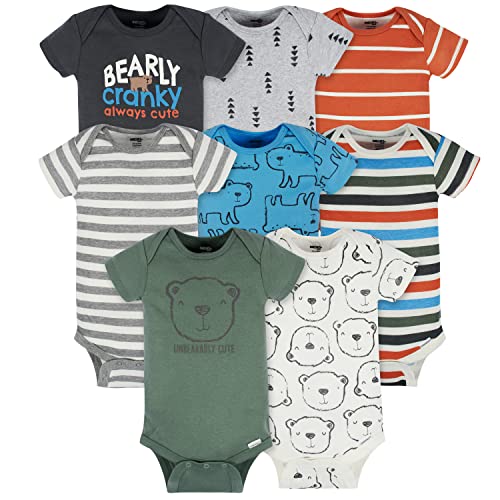 Image of Onesies Brand baby-boys 8-pack Short Sleeve Mix & Match Bodysuits