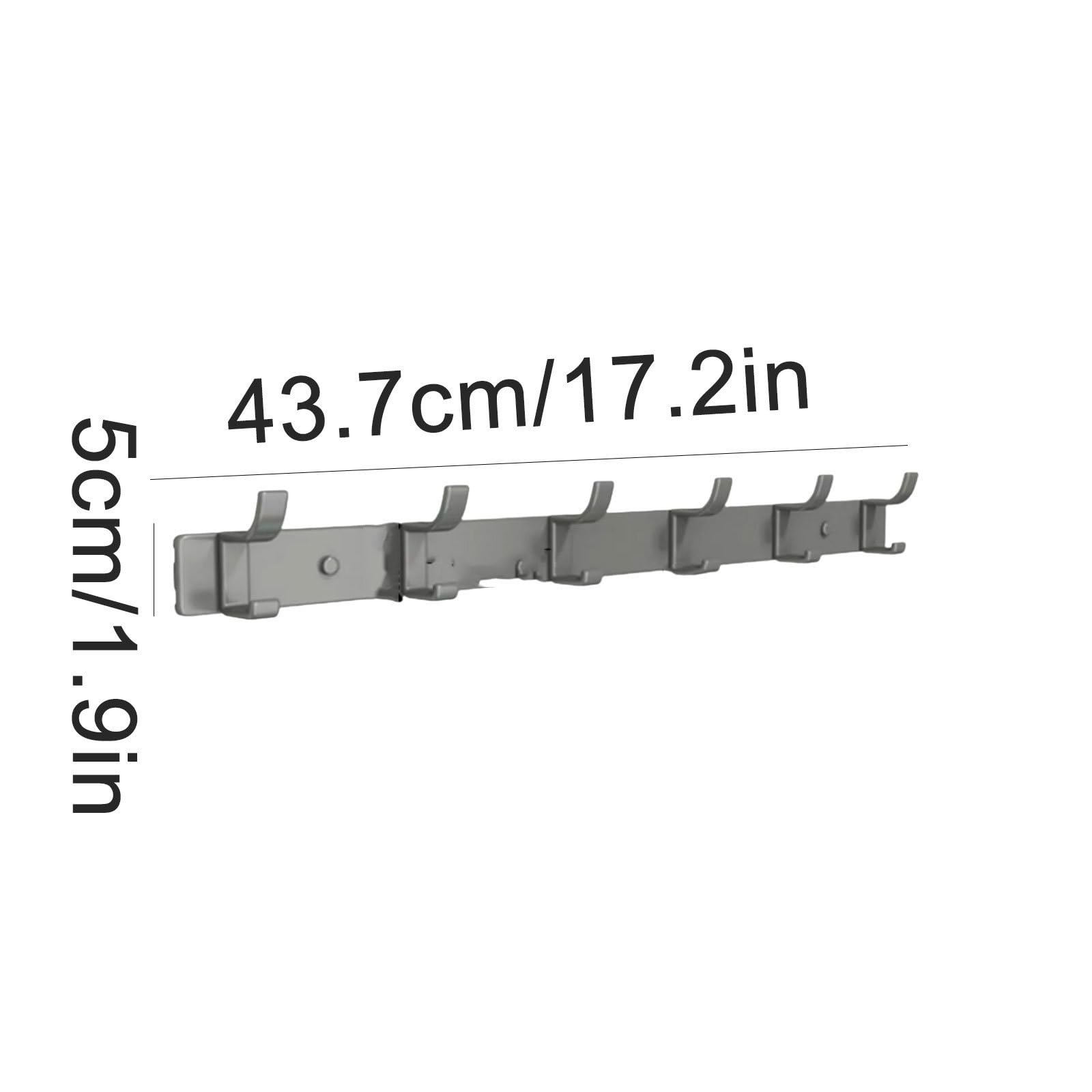 Sólido Perchero de Pared de Aluminio Perchero de Pared con punzón Perchero de Pared con Doble Gancho Práctico