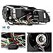AKKON - For 10-14 VW GOLF GTI [Red Stripe Dual U-Halo] LED Tube Black Bazel Projector Headlight Pair