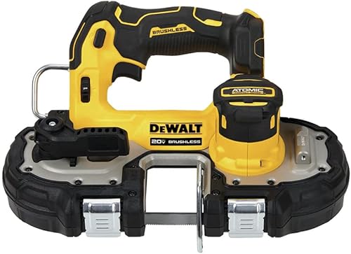 DEWALT ATOMIC 20V MAX - Sierra de cinta compacta sin escobillas sin escobillas de 1-3/4 pulgadas, solo herramienta desnuda (DCS377B)