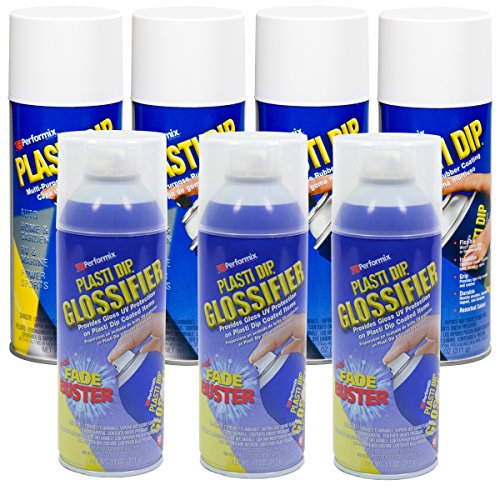 Bundle - 7 Pieces - Plasti Dip Gloss Wheel Kit - White