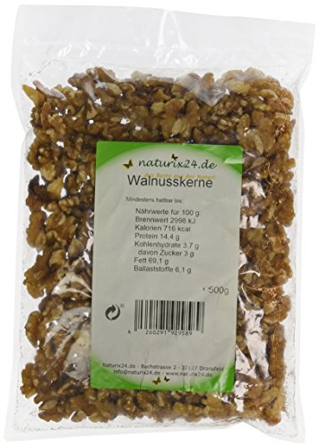 Preisvergleich Produktbild Naturix24 Walnusskerne ganz - Beutel, 1er Pack (1 x 500 g)