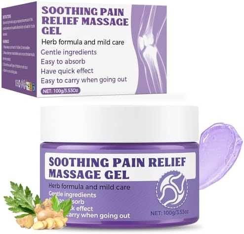 Soothing Joint Relief Gel, Fast Absorbing Massage Gel for Knees, ...