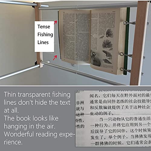 Image of Reading Stand for Lying Flat on Bed | Supine Reading Book Stand Book Rest /Tablet Support (Without LED Lamp and Phone Bracket)