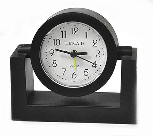 Kincaid Reloj de escritorio giratorio con alarma