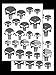 Acid Tactical 2PACK Camouflage EasyPeel Spray Paint Cerakote Camo Gun Stencils Punisher Skulls