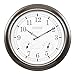 La Crosse Technology WT-3181PL-INT 18 inch Atomic Outdoor Clock with Temperature & Humidity
