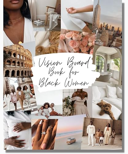 Lamare Vision Board Book for Black Women – 1000+ Vision Board Supplies & Pictures | Vision Board Kit, Magazines for Vision Board & Collage Book - Visualize & Manifest Life Goals