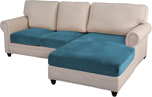 Fundas de terciopelo para sofá fundas elásticas universales para sofá de diván fundas antideslizantes en forma de L funda de sofá para sofá de 3