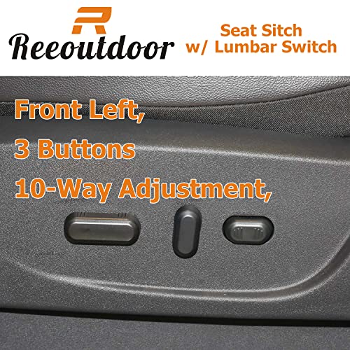 10 Way Driver Side Seat Switch Compatible with cMax Edge Explorer Expedition F150 Flex MKX MKZ Mercury Navigator, Replaces # 6L2Z14A701FAA, 9L3Z14A701FB SW7260 601600