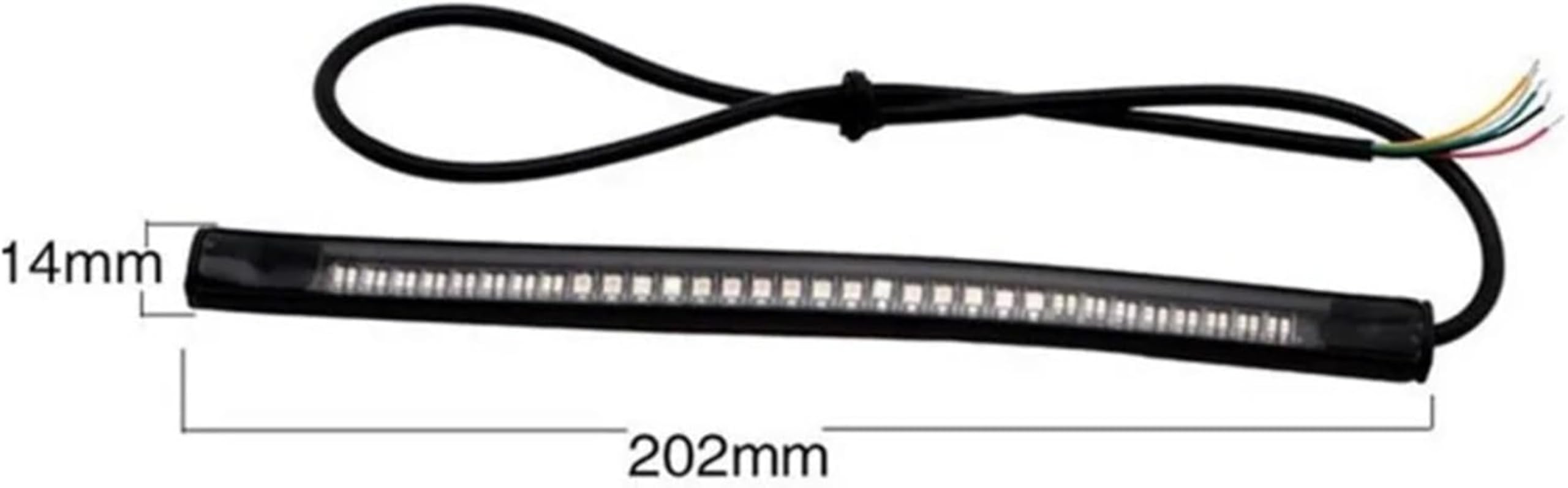 Fanale posteriore per moto Per luce freno posteriore per moto 12V striscia LED posteriore per moto indicatori di direzione singoli