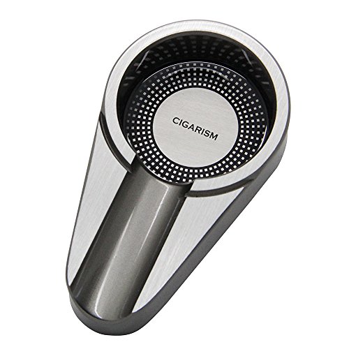 Cigarism Zigarren-Aschenbecher Aluminiumlegierung Grau