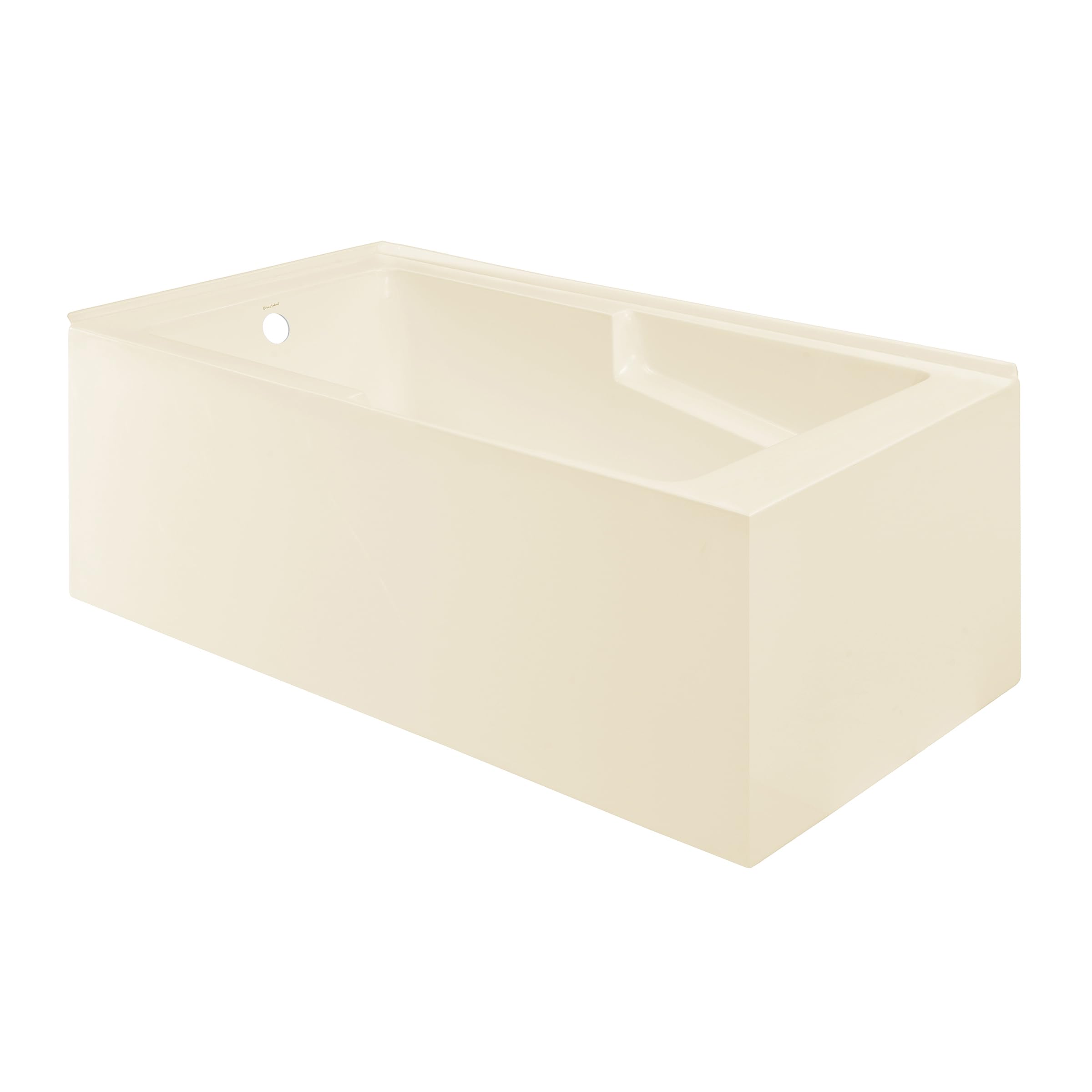 Photo 1 of Swiss Madison Claire 60 x 32 Left Drain Soaking Alcove Corner Apron Bathtub in Glossy Bisque