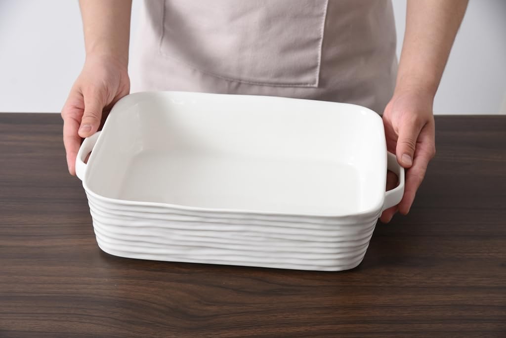 Le Blanc Rectangular Baking Dish, 13" x 9.25" x 3"