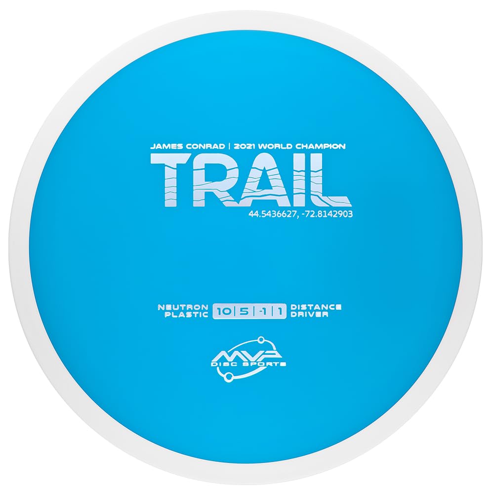 MVP Disc Sports Neutron Trail James Conrad Edition Disc Golf Fairway Driver (Colors May Vary)