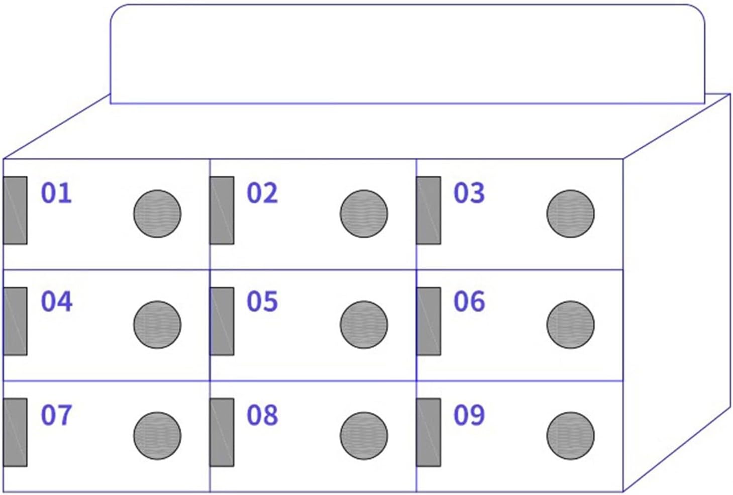School Mobile Phone Cabinet Employee Mobile Factory Cell Phone Storage Box Company Cell Phone Locker(9)