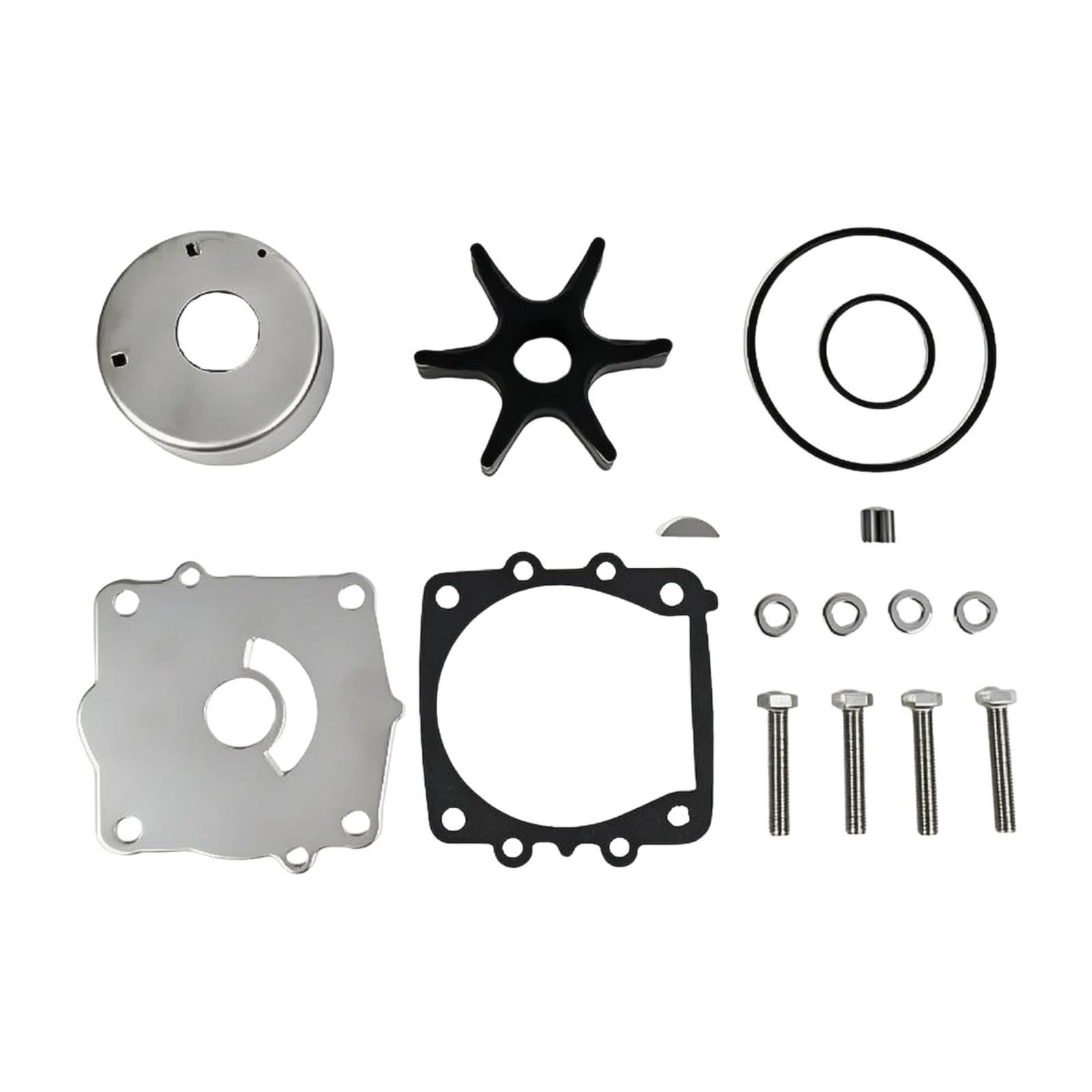 Componente Motore Marino Kit Girante Pompa Acqua Ricambio Impeller Pompa Acqua Set Revisione Materiale Resistente per Raffreddamento Efficiente