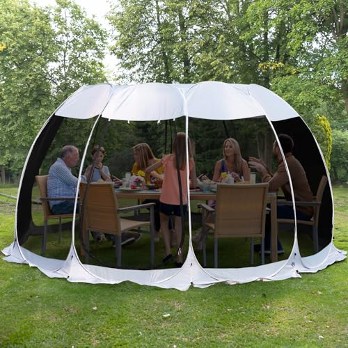 Alvantor 15'x15' Pop Up Screen House Tent, Instant Outdoor Gazebo with Mosquito Netting & UPF...